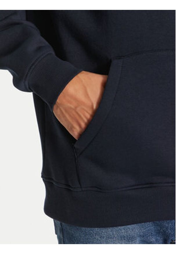 Tommy Jeans Bluza Essential DM0DM20738 Granatowy Regular Fit. Kolor: niebieski. Materiał: bawełna