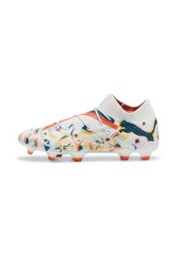 Buty do piłki nożnej Puma Future 7 Ultimate Creativity FG/AG. Kolor: biały, wielokolorowy. Materiał: dzianina, materiał. Szerokość cholewki: normalna