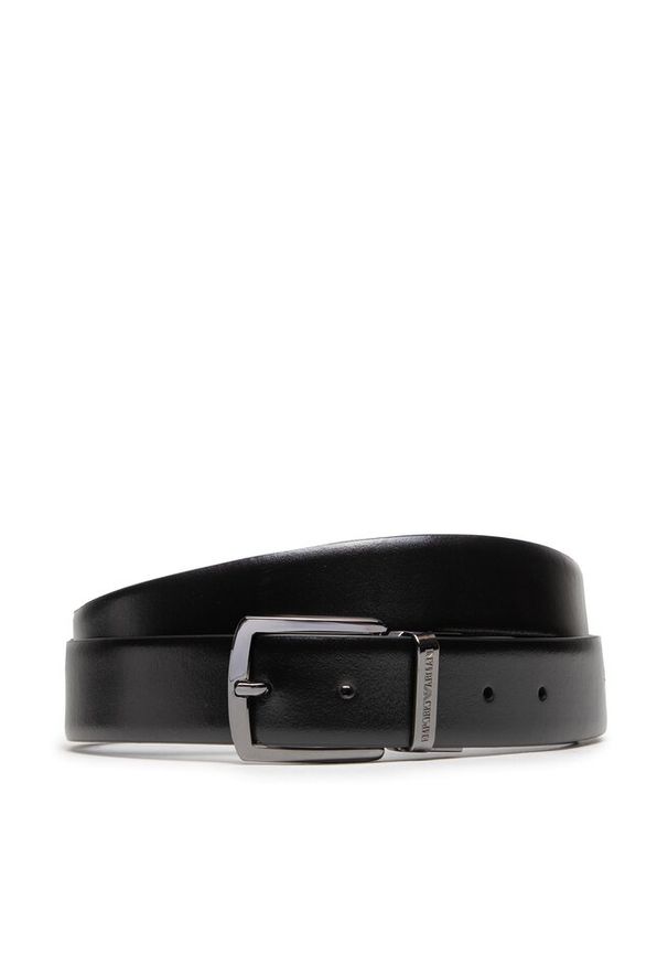 Pasek Męski Emporio Armani. Kolor: czarny