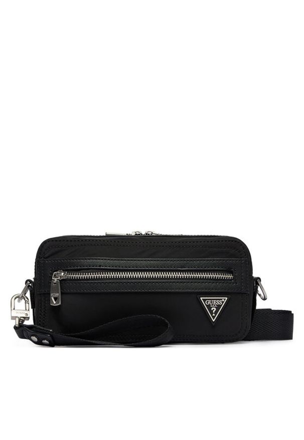 Guess Saszetka HMBENY P6250 Czarny. Kolor: czarny. Materiał: materiał