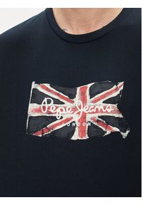 Pepe Jeans T-Shirt Clag PM509384 Granatowy Regular Fit. Kolor: niebieski. Materiał: bawełna #5