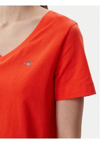 GANT - Gant T-Shirt Shield 4200750 Pomarańczowy Regular Fit. Kolor: pomarańczowy. Materiał: bawełna #4