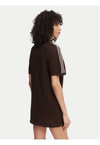 Adidas - adidas Sukienka dzianinowa Knitted Crochet KE0203 Brązowy Loose Fit. Kolor: brązowy. Materiał: syntetyk #5