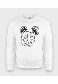 MegaKoszulki - Bluza klasyczna Rysowana Myszka Mickey. Wzór: motyw z bajki. Styl: klasyczny