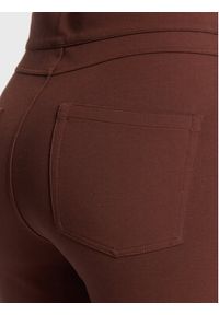 Marella Spodnie materiałowe Nitrite 37860229 Brązowy Slim Fit. Kolor: brązowy. Materiał: materiał, wiskoza #5