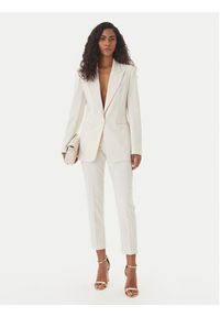 Fracomina Spodnie materiałowe FR26SV4002W42901 Écru Slim Fit. Kolor: kremowy. Materiał: syntetyk #3