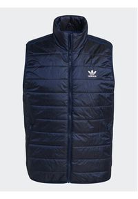 Adidas - adidas Kamizelka Padded Stand Collar Puffer Vest HL9216 Niebieski Regular Fit. Kolor: niebieski. Materiał: syntetyk #6