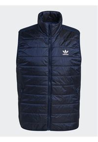 Adidas - adidas Kamizelka Padded Stand Collar Puffer Vest HL9216 Niebieski Regular Fit. Kolor: niebieski. Materiał: syntetyk #4