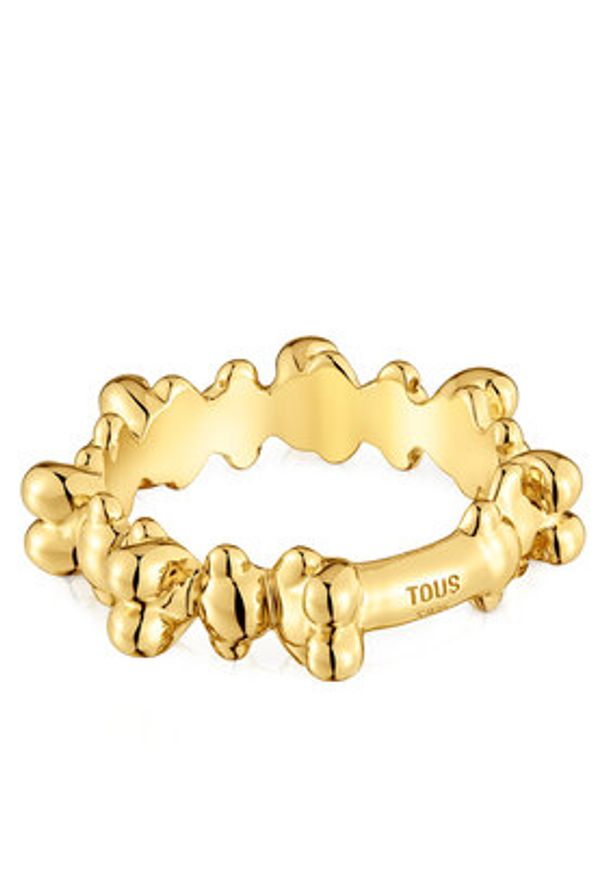 Tous - TOUS Pierścionek Bold Bear 1004342512 Złoty. Materiał: srebrne. Kolor: złoty
