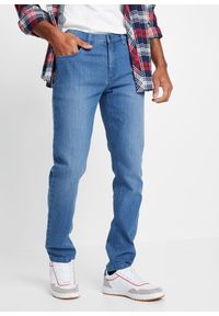 bonprix - Lekkie dżinsy slim fit, straight. Kolor: niebieski #1