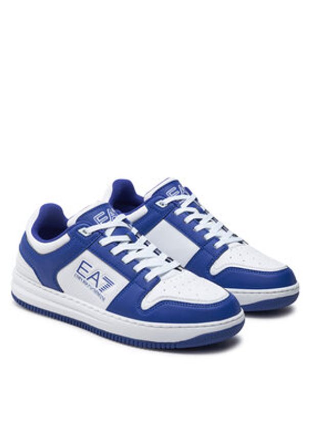EA7 Emporio Armani Sneakersy X8X189 XK404 M563 Niebieski. Kolor: niebieski. Materiał: skóra