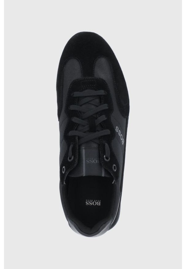 BOSS - Boss - Buty. Nosek buta: okrągły. Zapięcie: sznurówki. Kolor: czarny. Materiał: guma