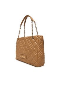 Love Moschino - LOVE MOSCHINO Torebka JC4145PP0NLA0104 Beżowy. Kolor: beżowy. Materiał: skórzane #5