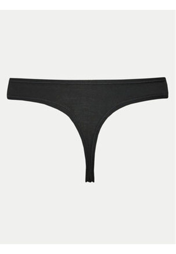 Calvin Klein Underwear Komplet 3 par stringów 000QD5217E Czarny. Kolor: czarny. Materiał: bawełna