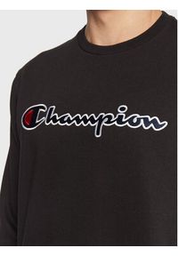 Champion Bluza Embroided Script Logo 217859 Czarny Regular Fit. Kolor: czarny. Materiał: bawełna #4