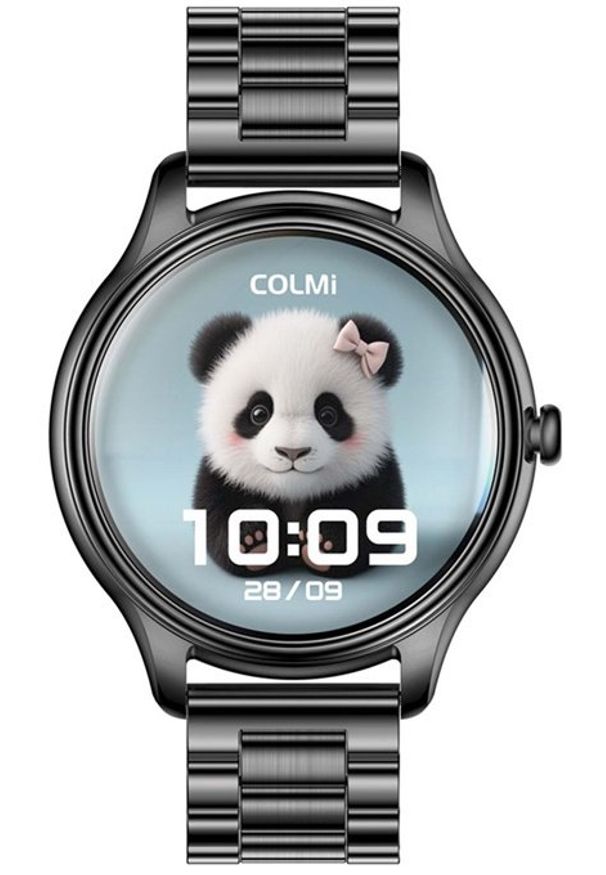 Smartwatch Colmi L28 Czarny (L28 Black steel). Rodzaj zegarka: smartwatch. Kolor: czarny