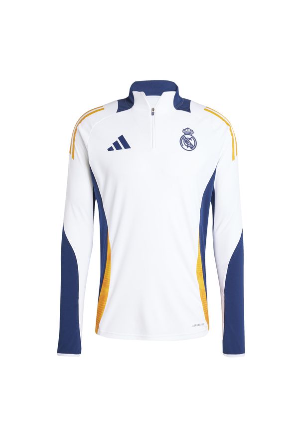 Adidas - Kurtka z dresu Real Madrid 2024/25. Kolor: biały. Materiał: dresówka