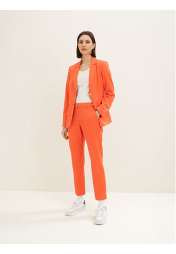 Tom Tailor Spodnie materiałowe 1035887 Pomarańczowy. Kolor: pomarańczowy. Materiał: syntetyk