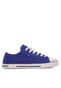 TOMMY HILFIGER - Tommy Hilfiger Trampki Low Cut Lace-Up Sneaker T3X4-32207-0890 S Granatowy. Kolor: niebieski. Materiał: materiał #1