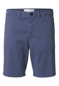 Selected Homme Szorty materiałowe Miles 16092329 Granatowy Slim Fit. Kolor: niebieski. Materiał: bawełna #8