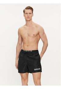 Calvin Klein Swimwear Szorty kąpielowe KM0KM00992 Czarny Regular Fit. Kolor: czarny. Materiał: syntetyk #4