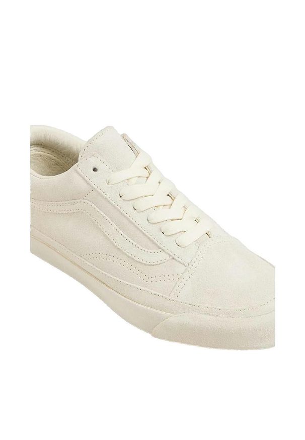 Buty Vans Old Skool zamszowe białe. Okazja: na co dzień. Kolor: biały. Materiał: zamsz. Model: Vans Old Skool