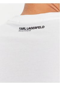 Karl Lagerfeld - KARL LAGERFELD Sukienka codzienna Ikonik 2.0 230W2231 Biały Regular Fit. Okazja: na co dzień. Typ kołnierza: dekolt w karo. Kolor: biały. Materiał: bawełna. Typ sukienki: proste. Styl: casual #5