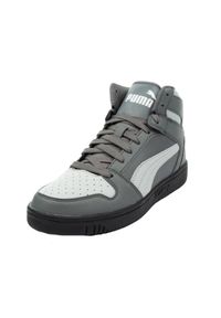 Puma - Męskie Buty Treningowe Rebound Lay Up High Cut. Kolor: szary. Sport: turystyka piesza