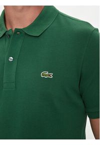 Lacoste Polo PH4012 Zielony Slim Fit. Typ kołnierza: polo. Kolor: zielony. Materiał: bawełna