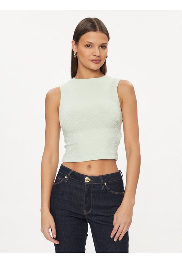 Guess Bluzka Ofelia W4GP52 KBYN0 Zielony Regular Fit. Kolor: zielony. Materiał: syntetyk