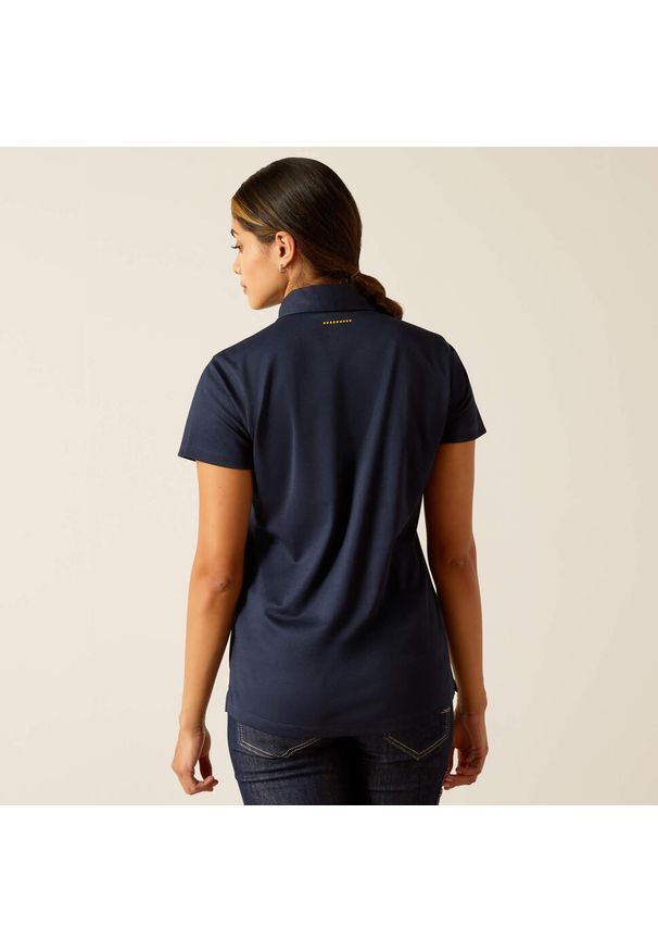 Damska koszulka polo Ariat Rebar Foreman. Typ kołnierza: polo. Kolor: niebieski