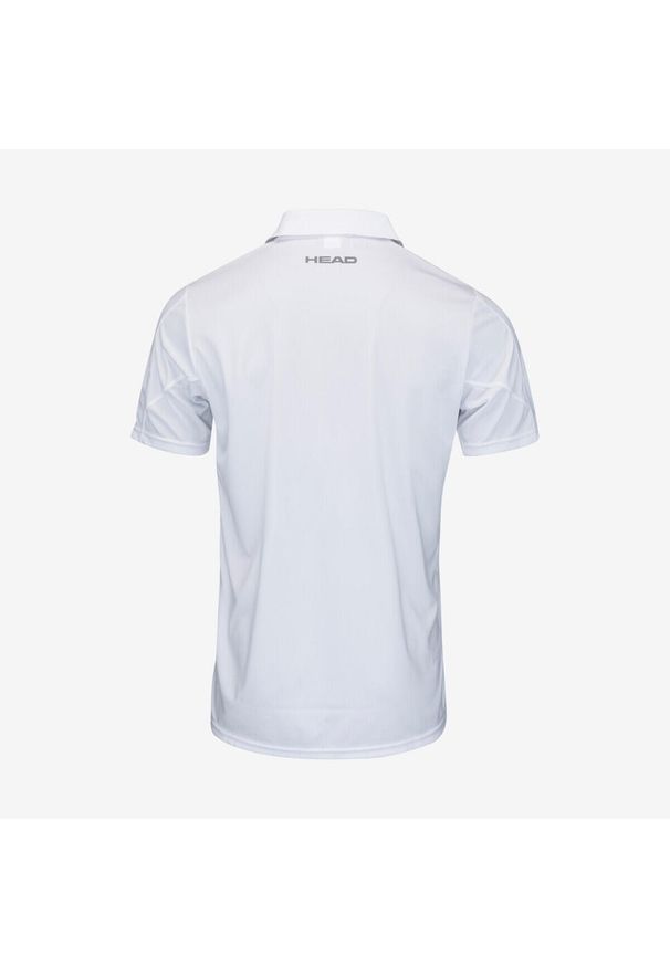 Head - Koszulka polo męska CLUB 22 Tech. Typ kołnierza: polo. Kolor: biały. Materiał: poliester, materiał. Sport: tenis