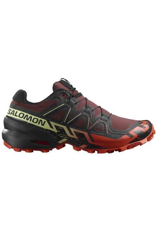 salomon - Buty do biegania męskie Salomon Speedcross 6. Zapięcie: sznurówki. Kolor: czerwony. Materiał: syntetyk, tkanina, materiał. Szerokość cholewki: normalna. Model: Salomon Speedcross