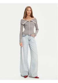 Guess Sweter W5YR03 Z30I2 Szary Slim Fit. Kolor: szary. Materiał: wiskoza #4