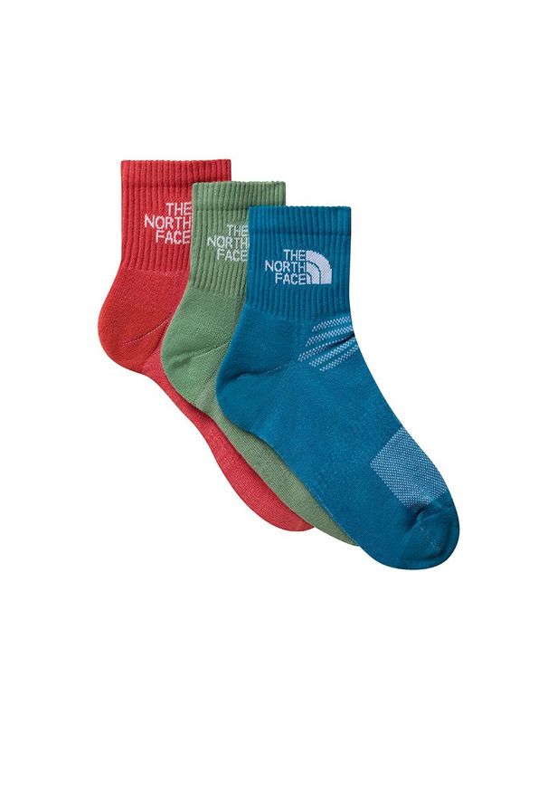 Skarpetki unisex The North Face Multi Sport Cush Quarter 0A882GFTI1 - multikolor. Kolor: wielokolorowy. Materiał: materiał, poliester, elastan, poliamid