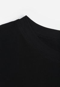 Renee - Czarny Casualowy Bawełniany T-shirt Rivali. Okazja: na co dzień. Kolor: czarny. Materiał: bawełna. Styl: casual #8