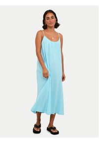 Kaffe Sukienka letnia Pauline 10508562 Niebieski Relaxed Fit. Kolor: niebieski. Materiał: bawełna. Sezon: lato #2