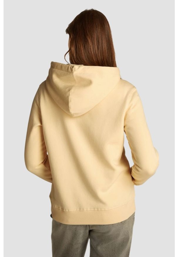 Tommy Jeans - TOMMY JEANS Żółta damska bluza. Kolor: żółty