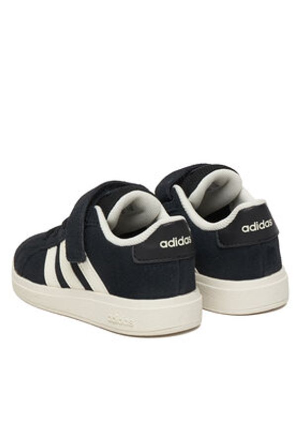 Adidas - adidas Sneakersy Grand Court 00S El I JR0779 Czarny. Kolor: czarny. Materiał: skóra, zamsz