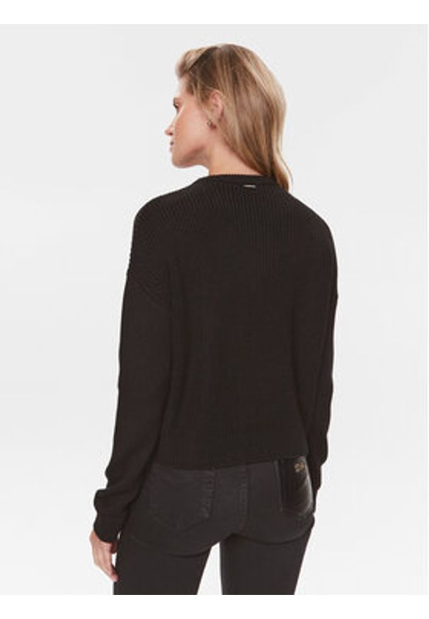 Liu Jo Sweter MF3005 MA51I Czarny Regular Fit. Kolor: czarny. Materiał: syntetyk