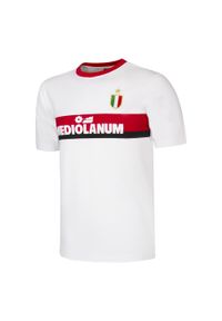 COPA FOOTBALL - Retro koszulka piłkarska – Męska – AC Milan 1988 Mediolanum – Biały. Kolor: biały. Sezon: lato. Sport: piłka nożna