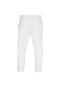 BUILD YOUR BRAND - Podstawowe Spodnie Dresowe Unisex Dla Dorosłych. Kolor: biały. Materiał: dresówka