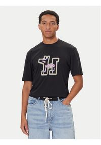Hugo - HUGO T-Shirt Nedirix 50549162 Czarny Regular Fit. Kolor: czarny. Materiał: bawełna #1