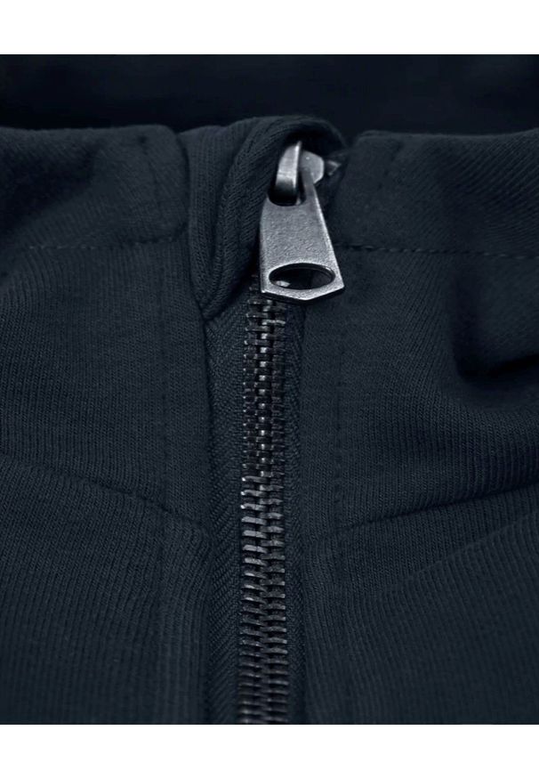 Pako Jeans - Męska Bluza Dresowa z Kapturem - PAKO JEANS - Granatowa. Typ kołnierza: kaptur. Kolor: niebieski. Materiał: bawełna. Styl: klasyczny