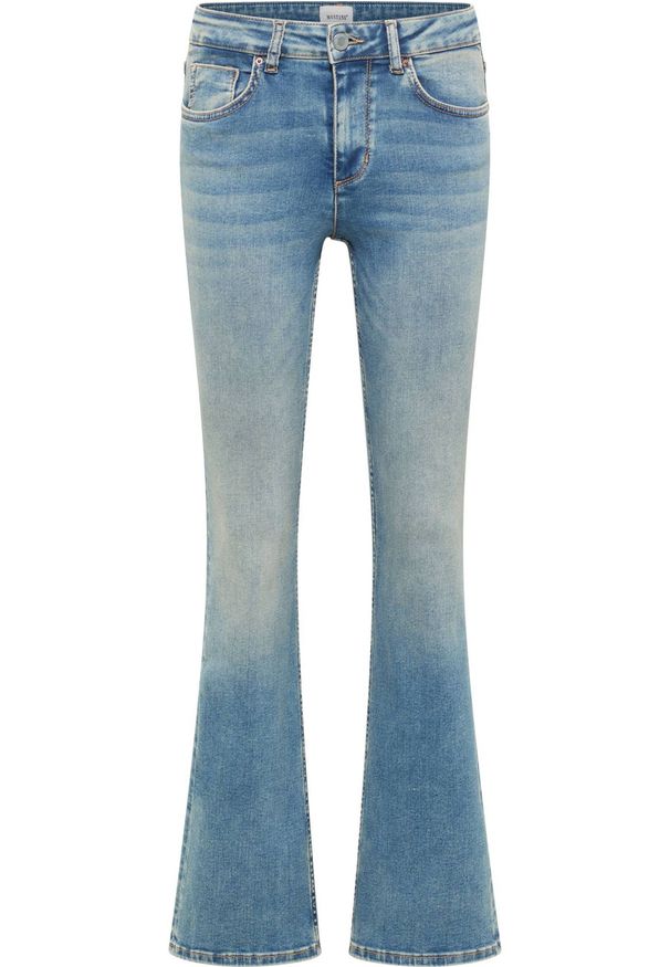 Damskie Spodnie Jeansowe Mustang Style Shelby Slim Boot Denim Blue 1016202 5000 421. Okazja: na co dzień, do pracy. Styl: casual, klasyczny