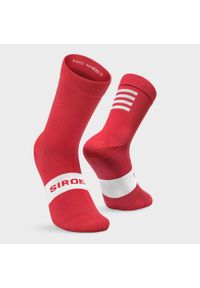 SIROKO - Mężczyzna i kobieta Kolarstwo Skarpetki rowerowe S1 Red Flamme Rouge Czerwony. Kolor: czerwony. Materiał: nylon, elastan. Sport: kolarstwo #1