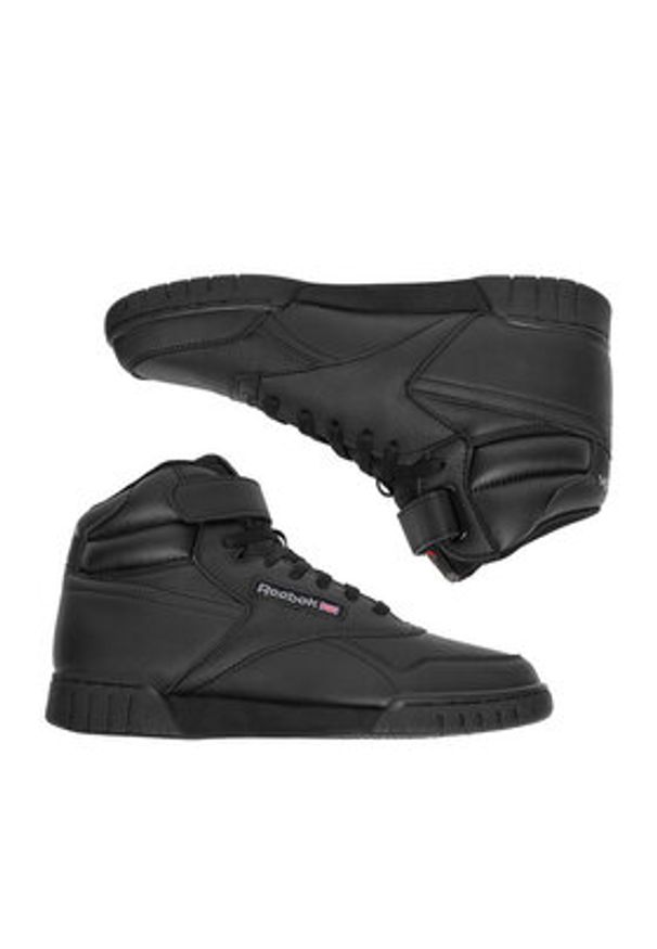 Reebok Sneakersy EO-EX-O-FIT HI 100000109 Czarny. Kolor: czarny. Materiał: skóra