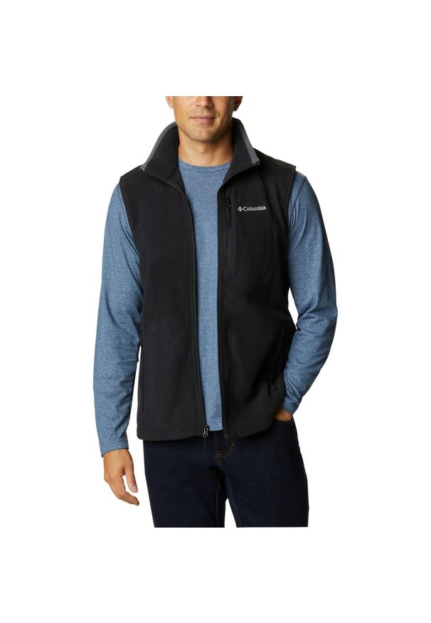 columbia - Columbia Bezrękawnik Fast Trek 1460001009. Kolor: czarny. Długość rękawa: bez rękawów. Sport: turystyka piesza