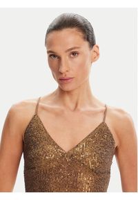 NORMA KAMALI Sukienka koktajlowa ST4243SQ162151 Brązowy Slim Fit. Kolor: brązowy. Materiał: syntetyk. Styl: wizytowy #4