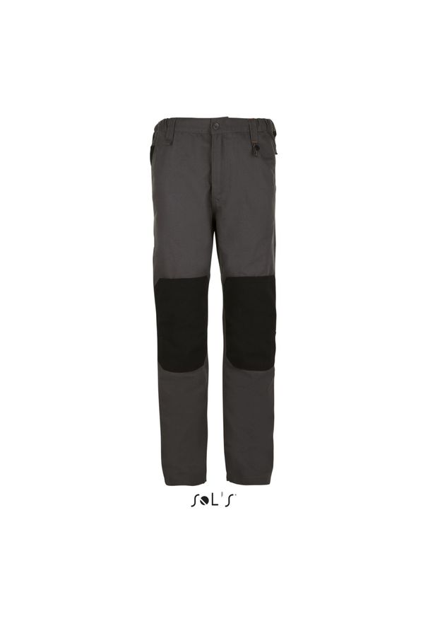 SOL'S - Spodnie robocze Sol's Metal Pro. Kolor: szary, wielokolorowy, czarny. Długość: długie